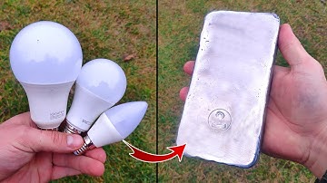 Melting light bulbs - Trash to Treasure - Aluminum casting