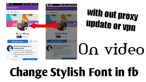 How to make a stylish font  name fb account without proxy|vpn|and update name