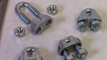 3/16" Cable Clamps:  barrier netting installation products, Gourock.com