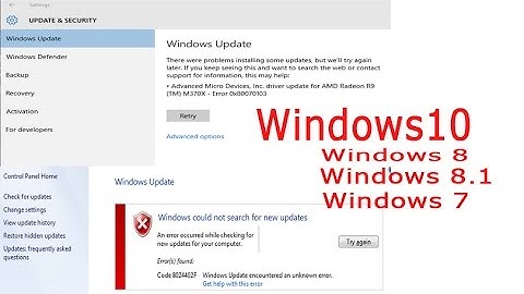 Fix any windows update error on windows 10,8.1,8 and 7 [ cmd trick ]