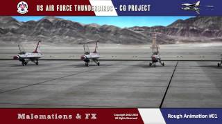 Air Force Thunderbirds Animation - Test Render #1
