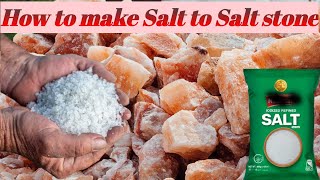 How to make a salt to Himalayan pink salt stone In Pakistan | unique process in salt factory |