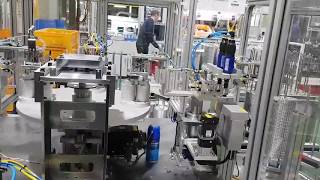 Automated Assembly Line with Rotary Index Table