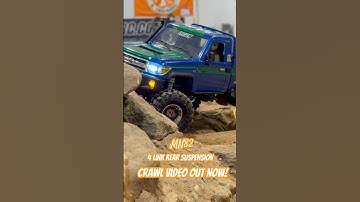 #mn82 #rccrawler 4 link rear suspension conversion & crawl comparison with the #fms #fcx18 K10!