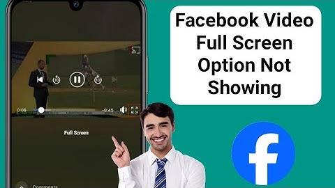 Fix Facebook Video Full Screen Option Not Showing | Fix Full Screen Option Missing On Facebook Video