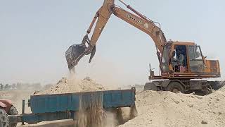 Caterpillar 365C Excavator Loading Trolley And Operator View