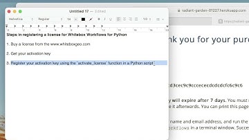 Registering a license for Whitebox Workflows for Python