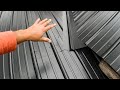 Installing metal roofing around a valley ending in a roof