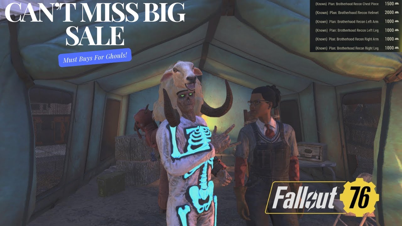 Fallout 76: ЛУЧШАЯ распродажа Minerva! Незаменимая экипировка и оружие гуля