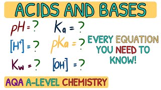 EVERY Acids and Bases Equation You NEED To Know｜AQA A Level Chemsitry