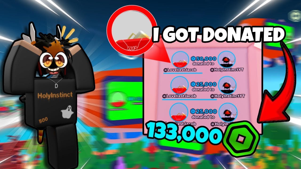 Getting 133K ROBUX IN 15 MINUTES!! (Roblox) | PLS Donate - YouTube