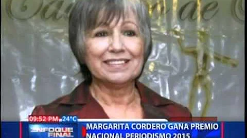Margarita Cordero gana Premio Nacional Periodismo ...