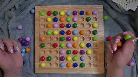 No Talking ColorKu ASMR | Color Sudoku Wooden Puzzle