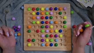 No Talking ColorKu ASMR | Color Sudoku Wooden Puzzle