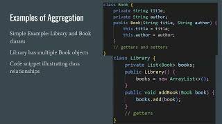 Introduction to Aggregation in Java