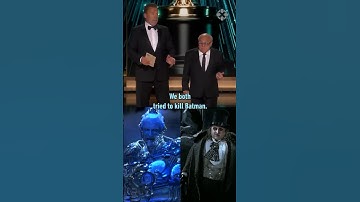 Batman, Mr. Freeze, Penguin reunite at the Oscars #michaelkeaton #batman #dc #oscars