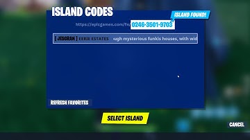 typing random numbers till I fined a map code Fortnite