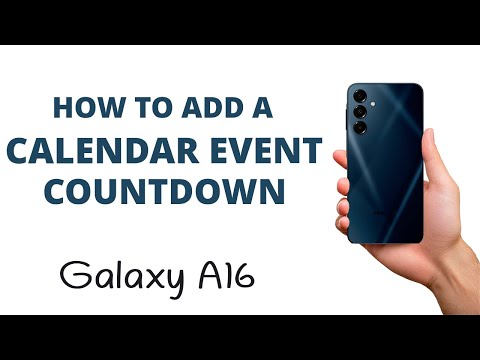How to Add a Calendar Event COUNTDOWN to your Home Screen on the Galaxy A16!