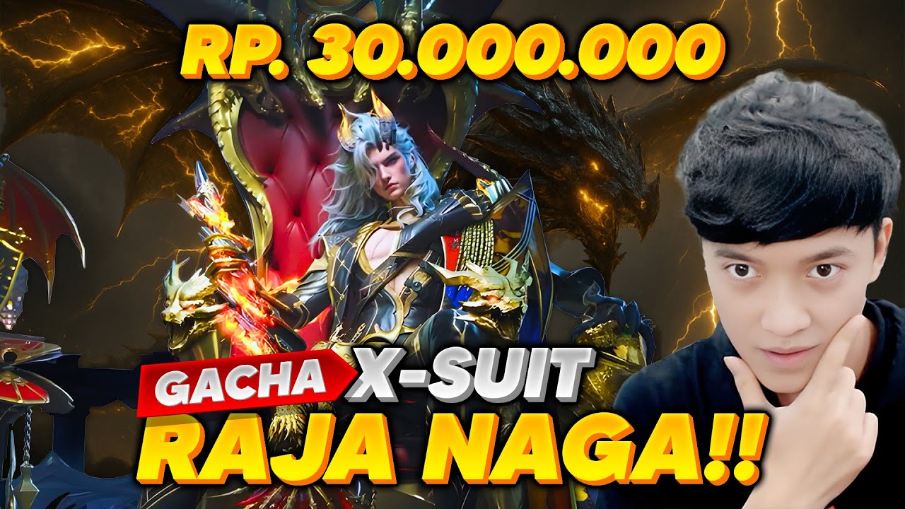 NEKAT GACHA SKIN XSUIT DRAVION RAJA NAGA SENILAI RP 30.000.000? BISA NAIK NAGA BENERAN - PUBG MOBILE