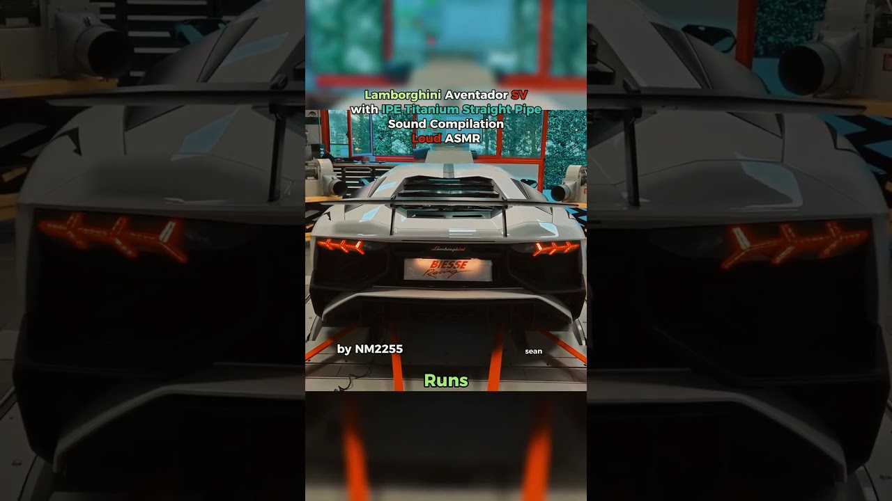 Lambo Aventador SV w/ IPE straight-pipe Sound Compilation #shorts #youtubeshorts #viral #nobatidao