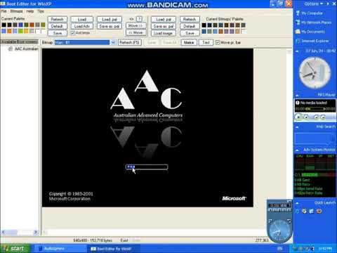 Windows XP Boot Screen.
