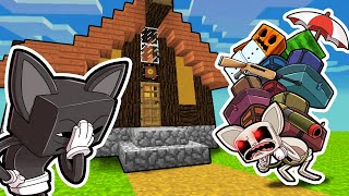 Albino Cat is Moving into MY HOUSE!? (Minecraft)