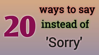 20 ways to say instead of Sorry ।। ZA SHANITA VLOGS