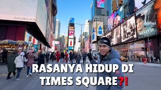 Tinggal di Times Square New York! Aslinya Begini⁉️ 🤯