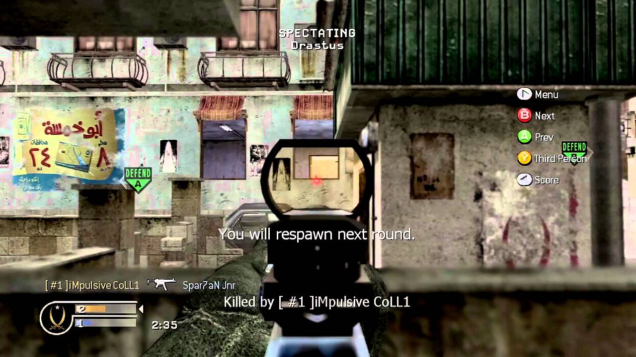 Luke -  SnD Crossfire -  CoD4 GB Match #6