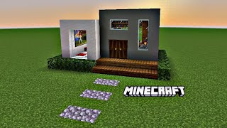 Minecraft:How to Build a small modern house:tutorial
