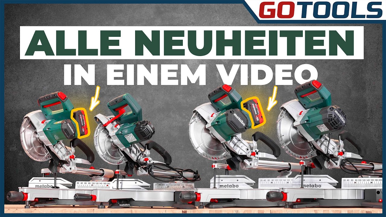 GOTOOLS bei METABO vor Ort Alle 7 neuen Kappsägen von KGS 216 M bis