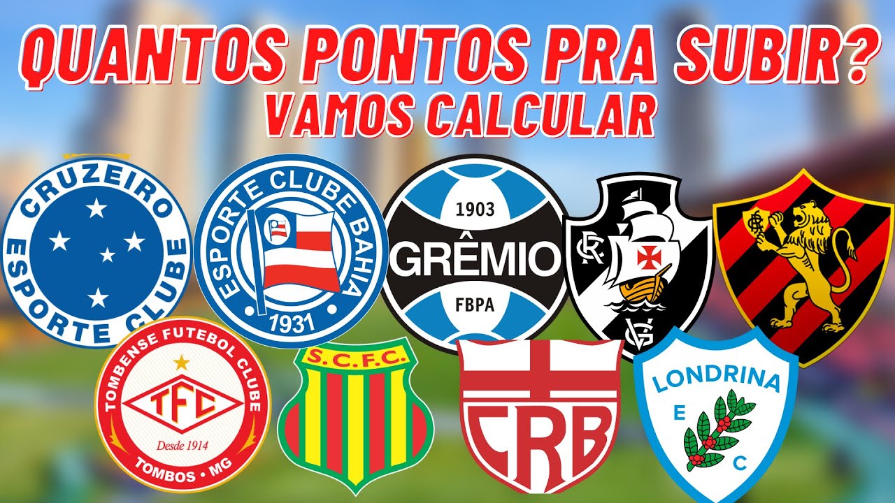 QUEM VAI SUBIR DA SÉRIE B PRA A? QUANTOS PONTOS SÃO NECESSÁRIOS PARA SUBIR PARA SÉRIE A? YouTube QUEM VAI SUBIR DA SÉRIE B PRA A? QUANTOS PONTOS SÃO NECESSÁRIOS PARA SUBIR PARA SÉRIE A? YouTube