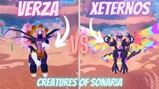 XETERNOS VS VERZA! || Creatures of Sonaria