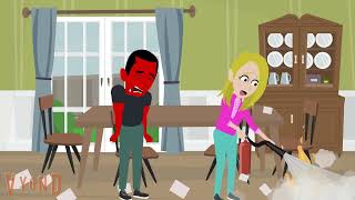 Childish Dad Destroys A Bookgrounded