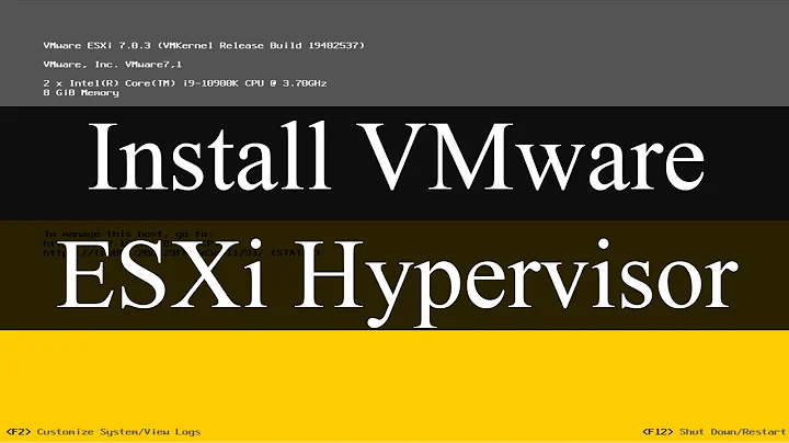 How to install VMware ESXi Hypervisor (vSphere) - 2022 ESXi version 7