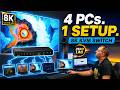 One Keyboard. One Mouse. Control Four PCs | BG-8K-KVM41A