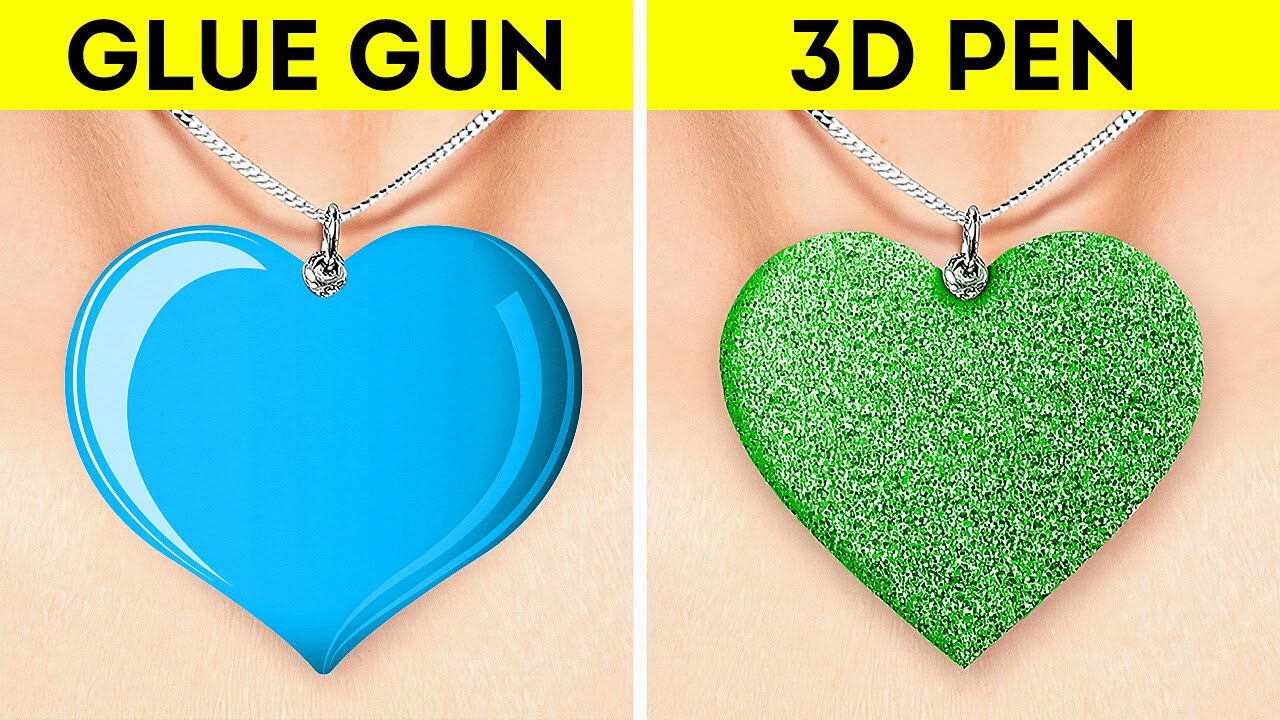 3D PEN 💚 VS. HOT GLUE GUN 💙 || Cutest Mini Craft Ideas And Smart Repair ...