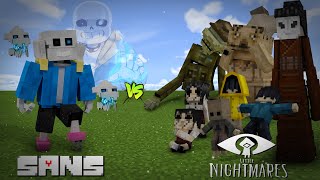 : SANS vs LITTLE NIGHTMARES! || MINECRAFT!