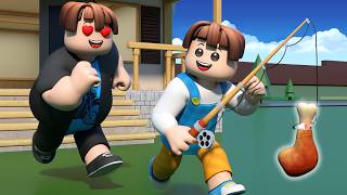 ROBLOX Brookhaven 🏡RP: The Bacon Hair Teaches Dad To Eat Right | Roblox Jack