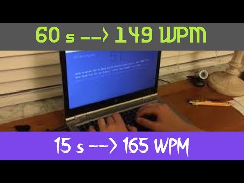 MonkeyType 60 Seconds 149 WPM + 15 Seconds 165 WPM