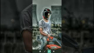 #shorts bike lover helmet photo editing tutorial in PicsArt apps #editing  🔥😱 screenshot 3