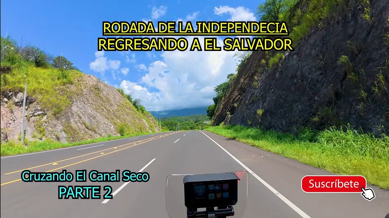 Disfrutamos De Las Vistas Panorámicas En El Canal Seco de Honduras, Regresando a El Salvador. 