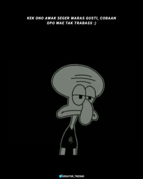 Story wa squidward sedih | story wa lagu barat 30 detik