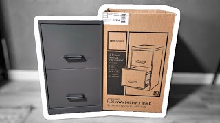 Realspace 2 Drawer Vertical File Cabinet - Setup and Use