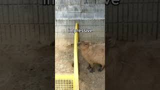 How high Capybaras can jump #capybara #shorts