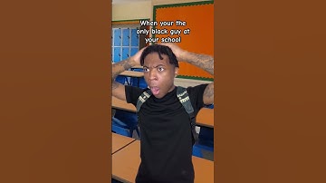 When your the only black guy at your school 💀 #funny #comedy