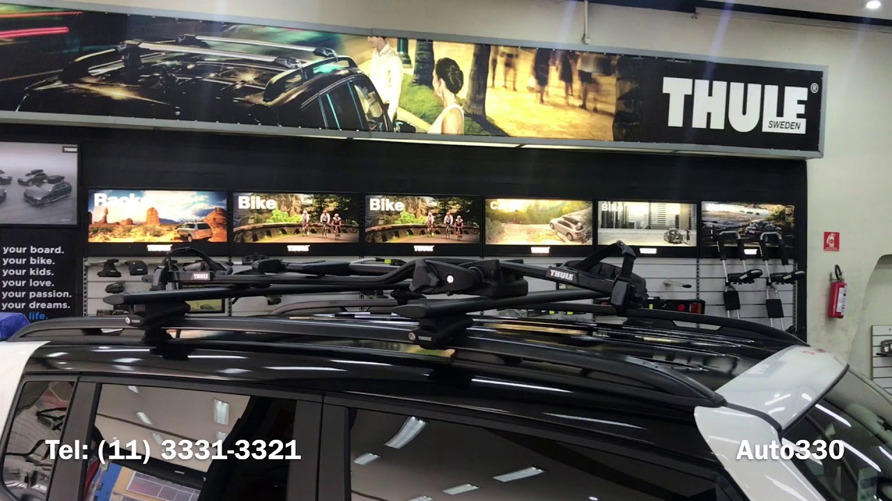 Jeep Renegade - Rack Thule WingBar - Transbike Thule ProRide 598 - Auto330 Acessórios