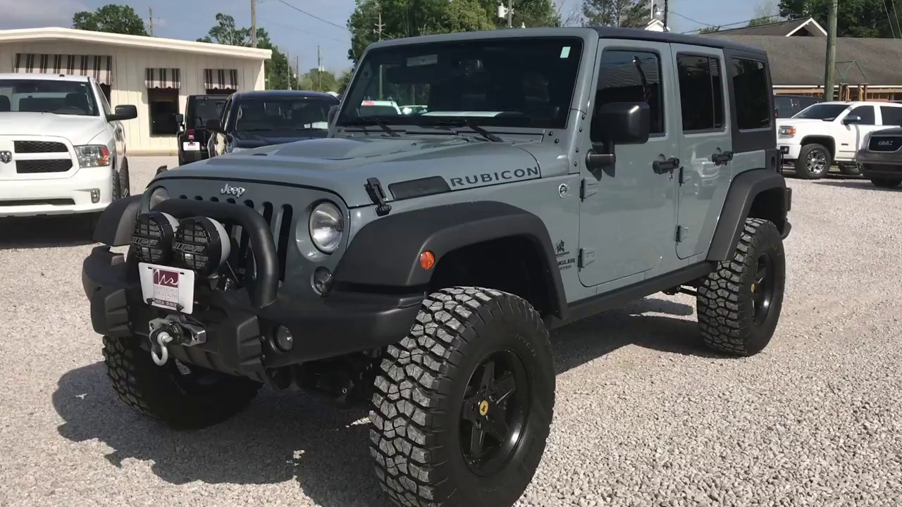 2014 Jeep Wrangler Unlimited 4WD 4dr Rubicon AEV JK350 - YouTube