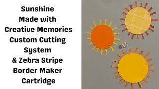 Sunshine Made With Zebra Stripe Border Maker Cartridge From Creative Memories