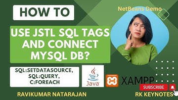 #11 Demonstration of JSTL SQL Tags in JSP | sql:setDataSource, sql:query, c:forEach tags | MYSQL DB
